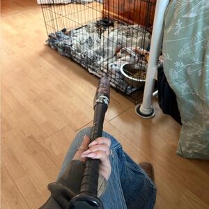 Black and Gray Baseball Bat - Padded Grip